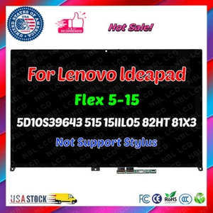 LCD Touch Screen Assembly for Lenovo IdeaPad Flex 5-15ITL05 5-15IIL05 82HT 81X3 - Picture 1 of 8
