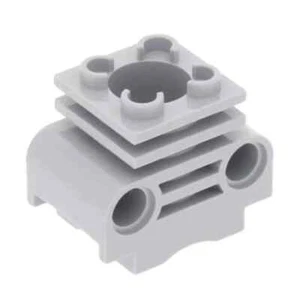 LEGO 6 Light Bluish Grey Technic Engine Cylinder with Bottom Slots 2850b new - Picture 1 of 1