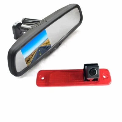 Rear View Parking Reverse Camera & Replacement Mirror Monitor for Ford Transit - Image 1 of 4