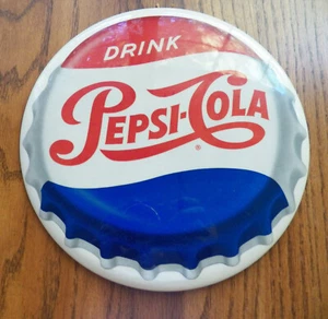 Insignia vintage Pepsi 9 pulgadas G-118 de Philadelphia Badge Co Inc completa hecha en EE. UU. - Imagen 1 de 6
