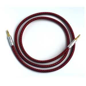 High Quality 3.5mm Aux Auxiliary Audio Cable for Headphones Car/Home Stereos Red - Picture 1 of 8