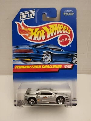 Hot Wheels 1999 First Editions Ferrari F355 Challenge Collector #1115 Silver NEW - Image 1 of 4