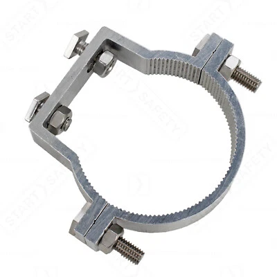 START TRAFFIC 76mm Alumininum Offset Clamps (Uniclamps) For Signage - Post Mounted Sign Fixing