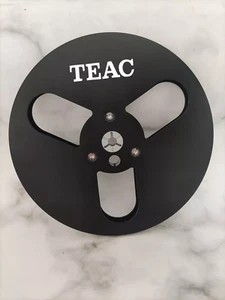 2X BlACK TEAC 7" inch Aluminum TAPE UP REEL for Reel-to-Reel Tape Recorders - Picture 1 of 8