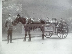 Fotografía original - Flotador de leche dibujada por caballos lecheros Easton, Bristol - Imagen 1 de 1