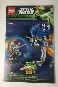 LEGO Star Wars 75002 AT-RT Instruction Manual Book Only