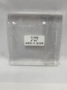 Close to My Heart - My Acrylix Block - 4 x 4 Acrylic Block For Cling Stamps NEW