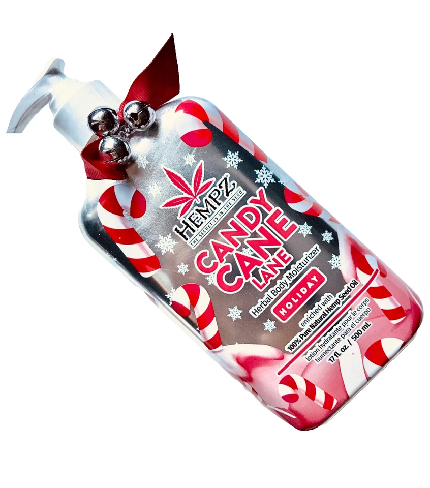 Hempz Candy Cane Lane Holiday Edition Moisturizer Lotion New/ 17 Oz