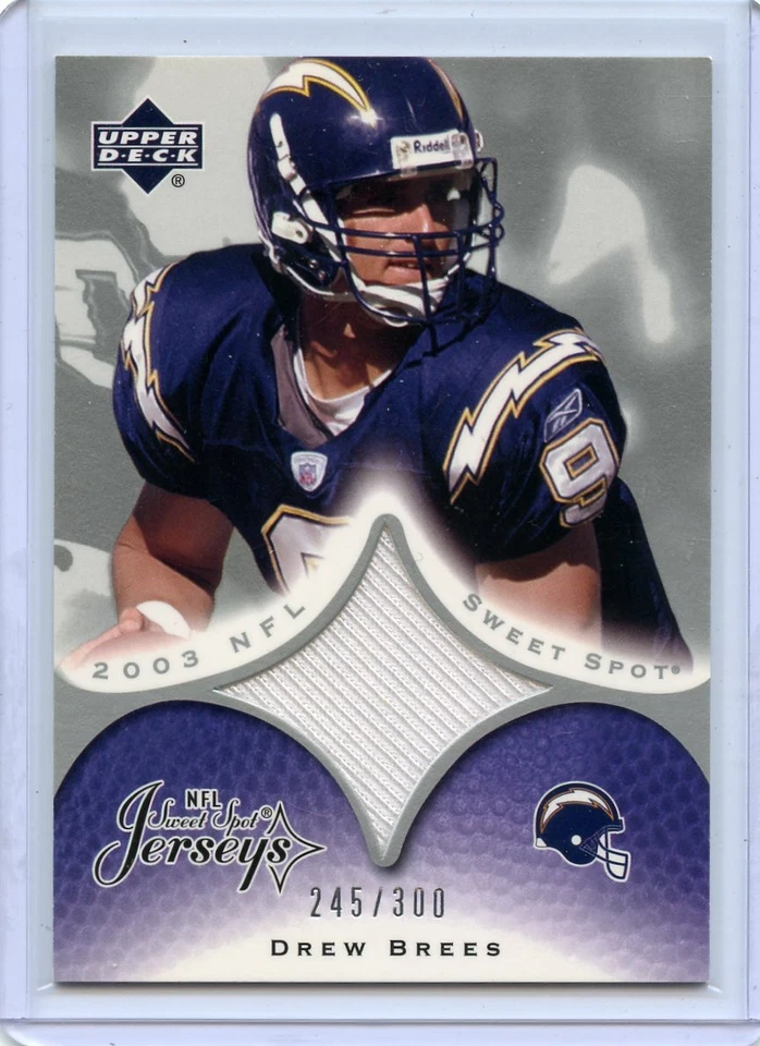  2003 Upper Deck Sweet Spot Jerseys # JC-DB Drew Brees  /300 - Image 1 of 2