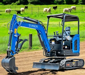 NEW TERROR X2 Mini Excavator 2.5 Ton Trench Digger w Kubota V1505 Diesel Engine - Picture 1 of 24
