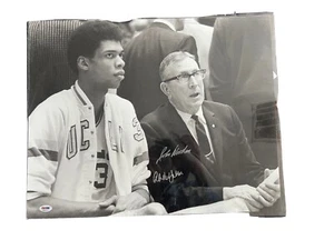 UCLA kareem abdul jabbar / John wooden autographed 20x16 photo PSA/DNA COA - Picture 1 of 3