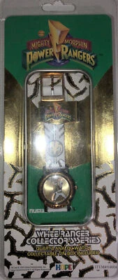1Mighty Morphin Power Rangers White Collectors Series Quartz Analog Watch Sealed - Image 1 of 4