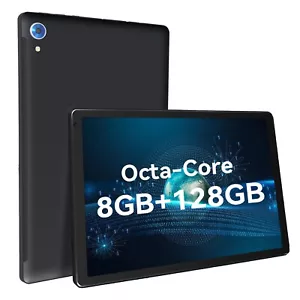 Jeazans 10.1 in Octa-Core Android 13 Tablet 8GB RAM 128GB ROM,Dual Camera WiFi - Picture 1 of 7