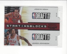 2010-11 Contenders Patches Starting Blocks Die Black #18 Joakim Noah/Johnson /49