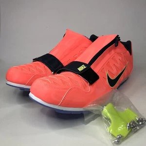 Nike Zoom LJ 4 Long Jump Track Spikes Size 13 Mens Bright Mango Tokyo 2020 New - Picture 1 of 10