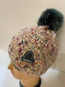 Norton Kinder Bommelmütze Kids Pompon Wintermütze Wollmütze 7413JRK beige - Picture 1 of 2