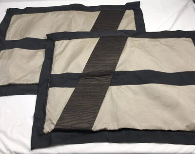 Winnebago бренд наволочка Sham набор из 2 стандартный королева цвет блок дизайн - Изображение 1 из 4