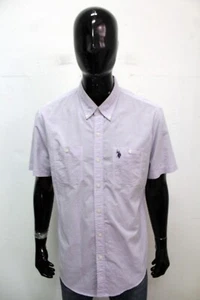 U.S. Polo Assn. Men's Shirt Size L Cotton Purple Logo - Picture 1 of 13