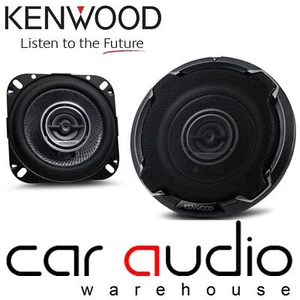 Kenwood 4 Inch 10cm 2 Way 440 Watts a Pair Car Door Dash Shelf Speakers - Picture 1 of 6