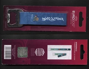UEFA FOOTBALL EURO 2012 - Flaschenöffner für Bier LICENSED PROD 6 Warszawa Soccer - Bild 1 von 1