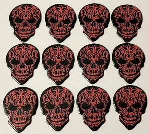 12 pcs Skull Shaped Guitar Picks - TRIBAL SKULLS - Hot Picks - 12 pics - Picture 1 of 2