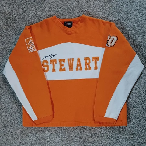 Chase Authentics XL Tony Stewart NASCAR 20 Home Depot Sweatshirt Orange/White Cover