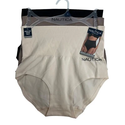 Calzoncillos para mujer Nautica sin costuras talla pequeña paquete/3 varios colores precio de venta sugerido por el fabricante 42 USD Foto 1 de 4