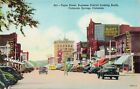 Postcard Tejon Street Business District Looking South Colorado Springs Old Cars