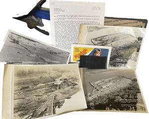 Lock & Dam Nr 7 Original Fotos Negative Brief Techniker 1935 Corp of Enginee - Bild 1 von 15