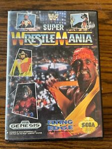 WWF Super WrestleMania (Sega Genesis, 1992) Complete w/ Manual