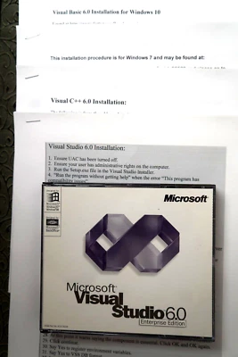 Microsoft Visual Studio Enterprise 6.0 + Install Instructions ~  3 CD's KEY CODE - Image 1 of 4