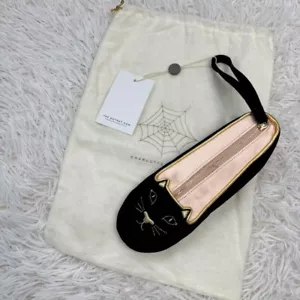 Autentica borsa a forma di scarpa gatto CHARLOTTE OLYMPIA rara con etichetta Giappone 120 30 - Foto 1 di 13