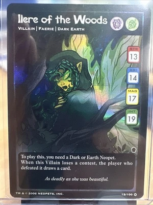Neopets WoTC TCG 2006 - Ilere of the Woods 12/100 Haunted Woods NM UR - Image 1 of 3