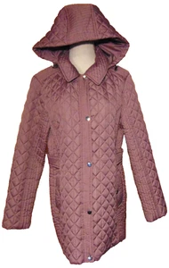 CHAQUETA PARKA CAPUCHA EXTRAÍBLE LIZ CLAIBORNE MUJER ROSA MALVA CLARO~L - Imagen 1 de 10