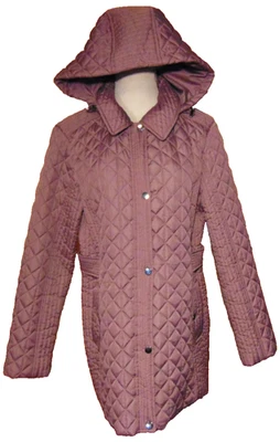 CHAQUETA PARKA CAPUCHA EXTRAÍBLE LIZ CLAIBORNE MUJER ROSA MALVA CLARO~L Foto 1 de 4