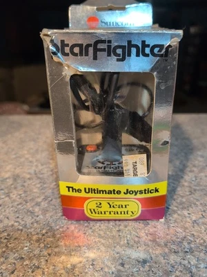 Suncom Starfighter 9-pin Joystick Atari 2600 C64 Xlnt Cond Tested/Working In Box - Image 1 of 4