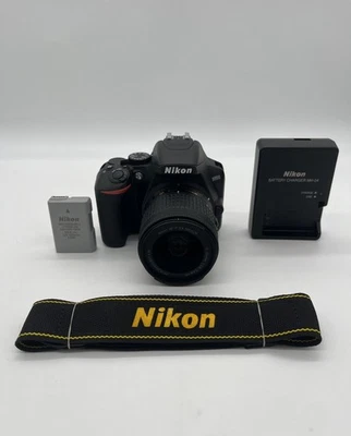 Nikon D3500 DSLR – Mint, 18-55mm Lens, 1.4K Shutter, Full Kit, Tested - Image 1 of 4