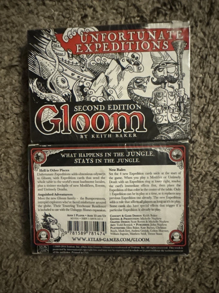 Unfortunate Expeditions Gloom Second Edition By Keith Baker - Image 1 of 1
