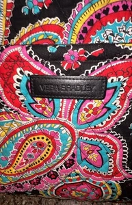 Vera Bradley Parisian Paisley XL Shoulder Bag Weekend Tote NEEDS ZIPPER REPAIR - Picture 1 of 14