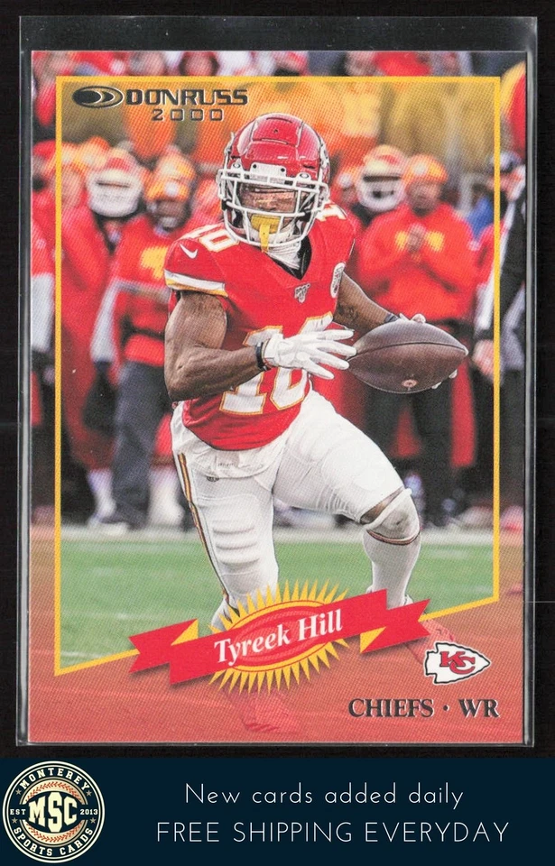 Tyreek Hill 2020 Donruss Retro 2000 #R2K-TH Kansas City Chiefs - Image 1 of 2