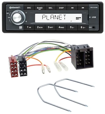 Continental USB MP3 AUX 1DIN Autoradio für VW Passat B2/B3/B4 85-97 Golf 3 III 9 - Bild 1 von 4