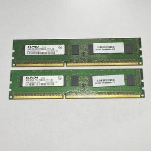 RAM de servidor Elpida 8 GB (2x4 GB) DDR3-1333 PC3-10600E ECC UDIMM - Imagen 1 de 1