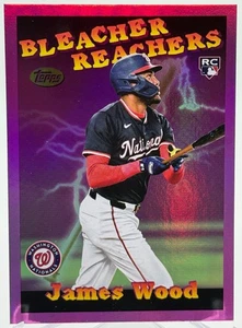 James Wood 2025 Topps Update Bleacher Reachers Pink Foil Parallel Rookie RC - Picture 1 of 2