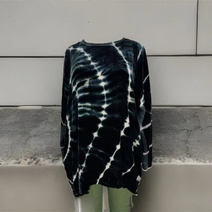 Johnny Was With Silk Dolman Sleeve Tunic Shirt Women Size S Oversized Velour Top - Picture 1 of 14