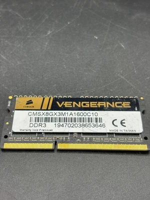 RAM CORSAIR VENGEANCE 8GB DDR3 1600 - Image 1 of 2