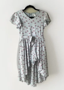 Speechless Mädchen Maxi Babyblau Kirschmuster Strampler Kleid Größe 10 - Bild 1 von 7