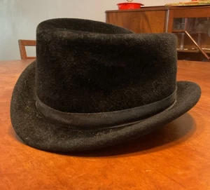 Cappello vintage Maxcele New York Paris donna, medio, velluto, anni '50, derby - Foto 1 di 8