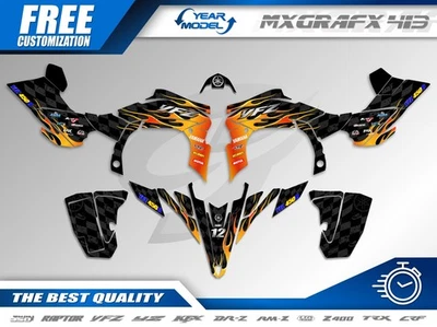 Graphics Kit for YAMAHA YFZ 450R 2009 2010 2011 2012-2013 graphics kit stickers - Image 1 of 4