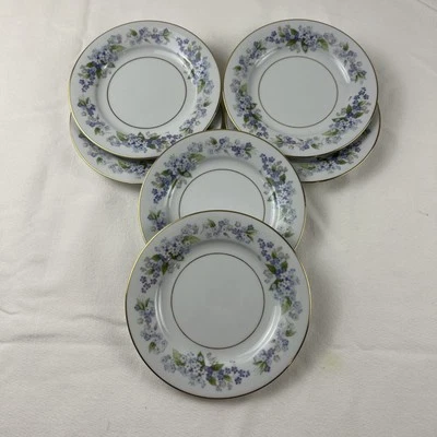 6 Noritake RAMONA (5203) Dessert / Bread Plate 6 1/4" Japan Flower Vintage - Image 1 of 4