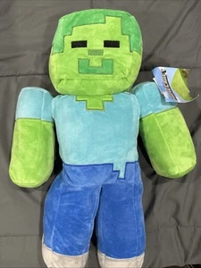 Minecraft Zombie 20" Pillow Plush Mojang Stuffed Figure Minecraft Toy G9 - Picture 1 of 2